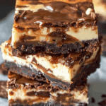 Milky Way Caramel Cheesecake Brownies