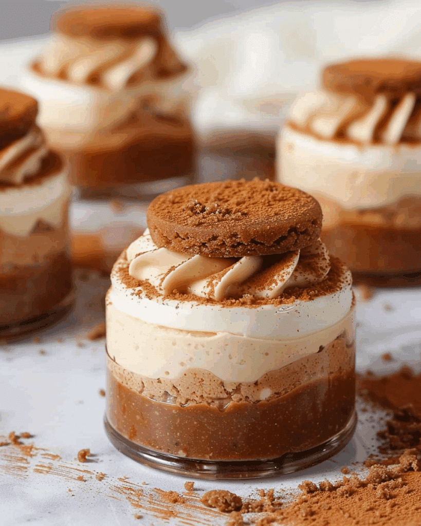Mini Vegan Biscoff Cheesecakes