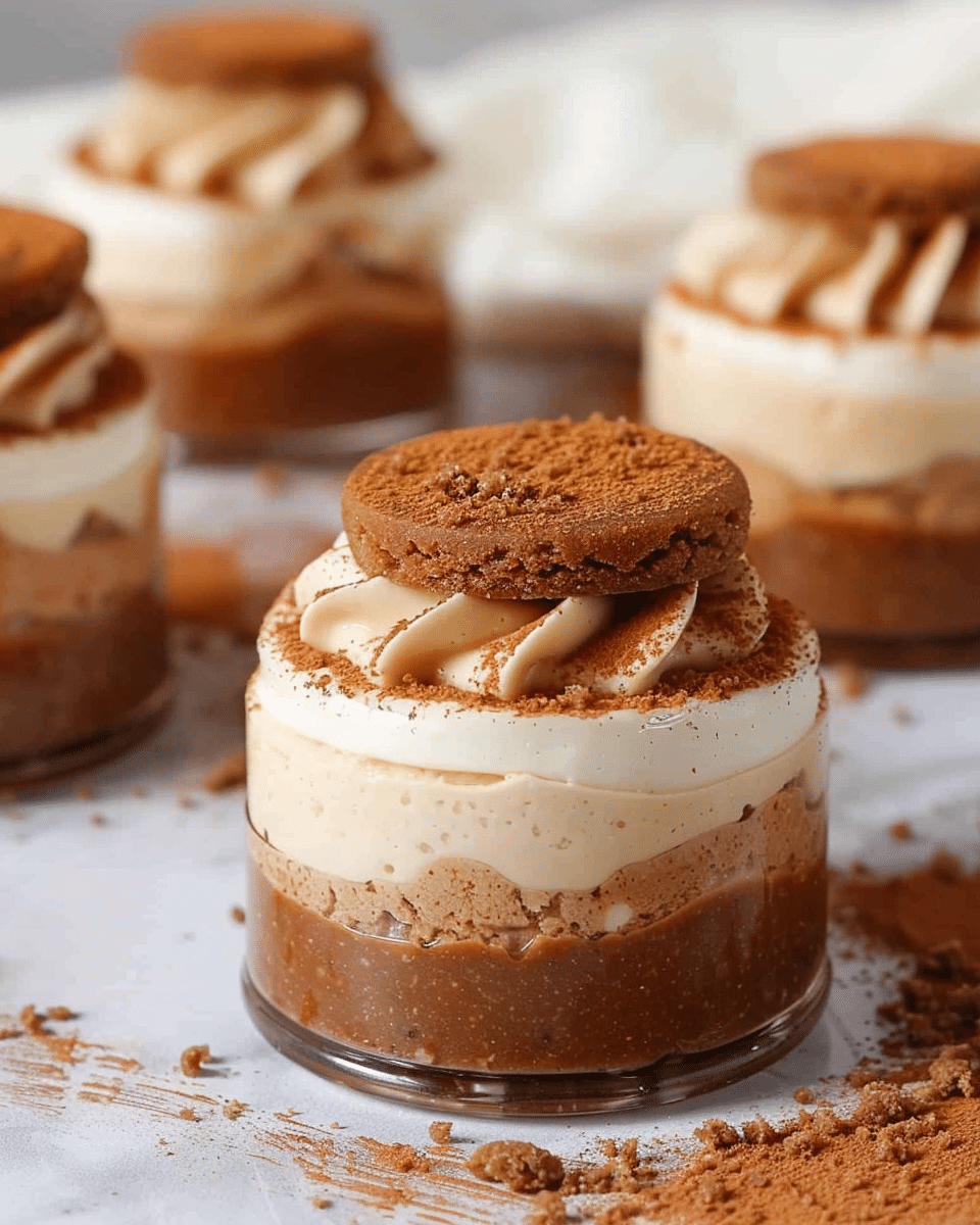 Mini Vegan Biscoff Cheesecakes