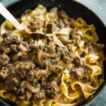 One Pot Beef Stroganoff