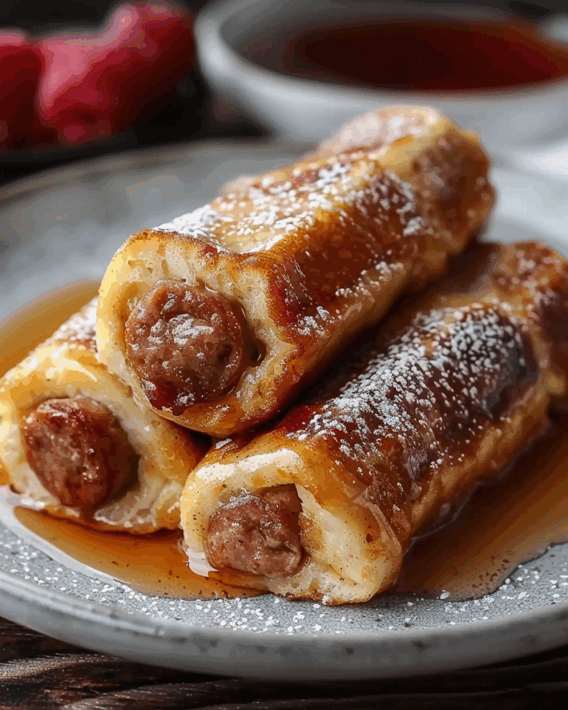 Sausage French Toast Roll-Ups