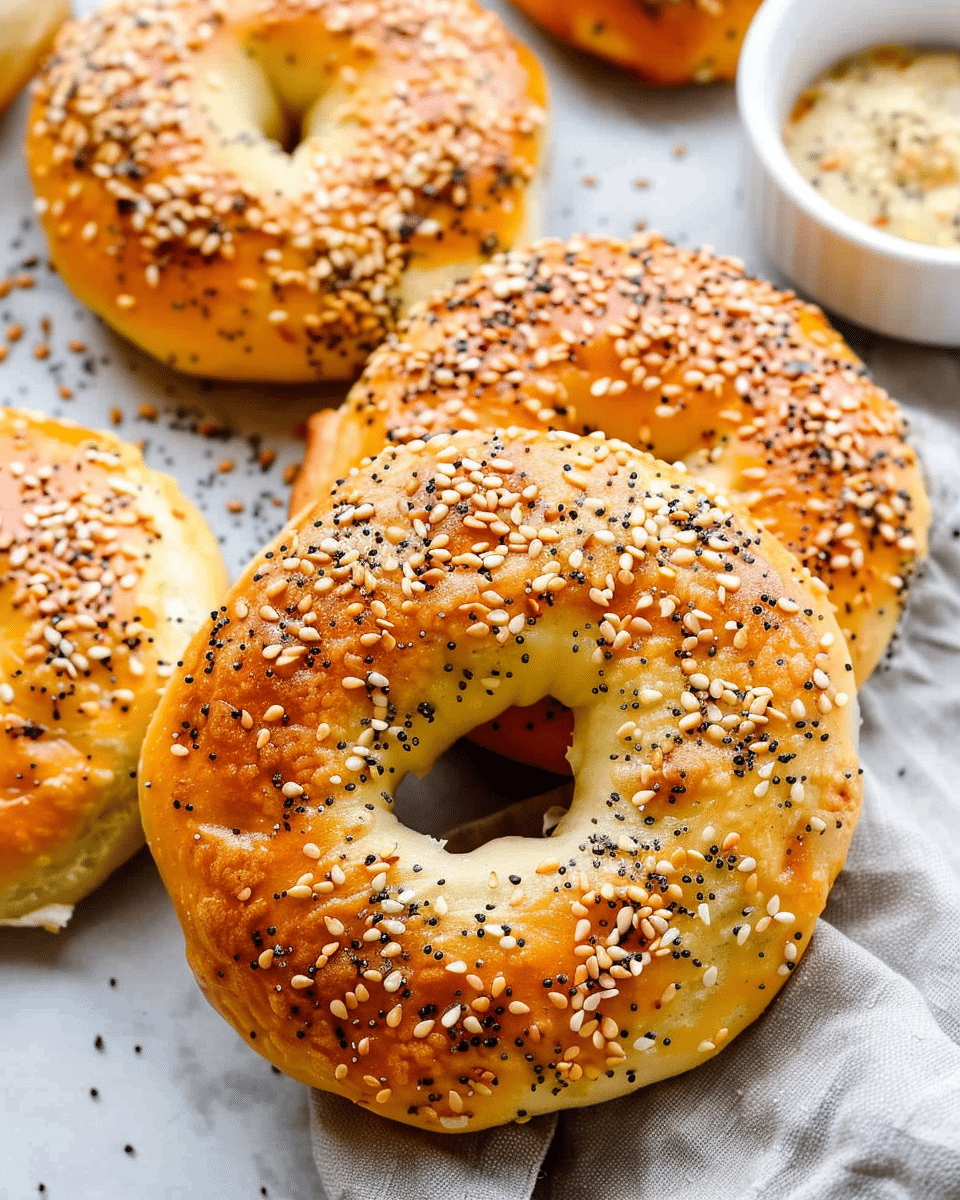 3 Ingredient Air Fryer Bagels