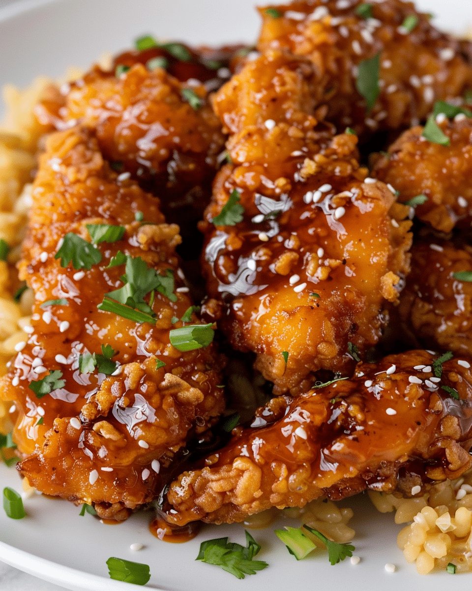 Baked Crunchy Hot Honey Chicken