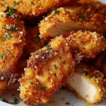 Crispy Parmesan Air Fryer Chicken Tenders