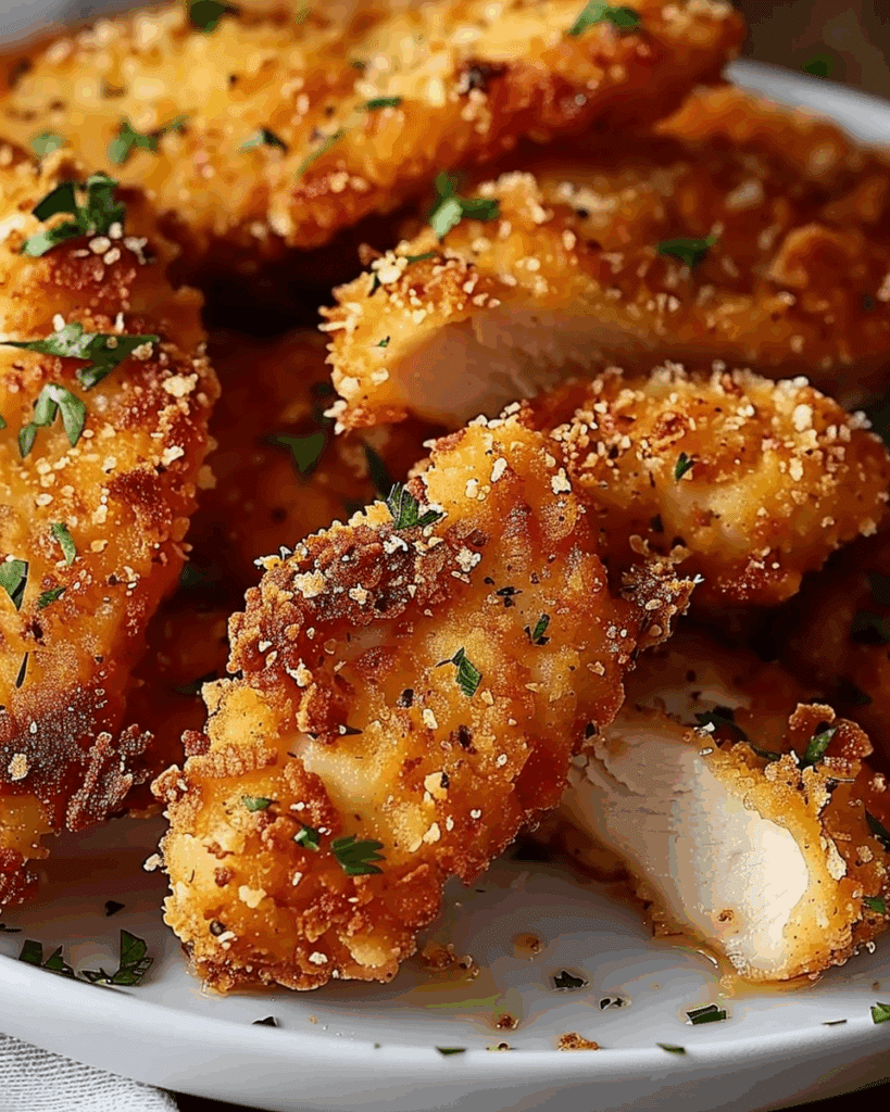 Crispy Parmesan Air Fryer Chicken Tenders