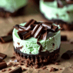 Andes Mint Mini Cheesecakes
