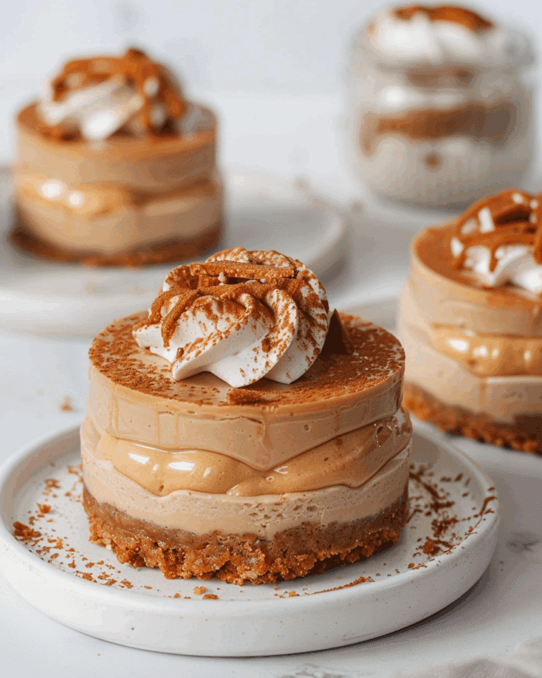 Mini Vegan Biscoff Cheesecakes