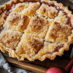 Tart Rhubarb and Buttery Tart