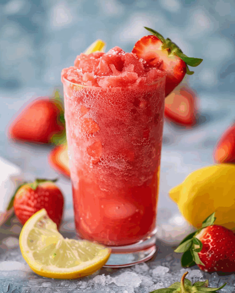 Easy Frozen Strawberry Lemonade