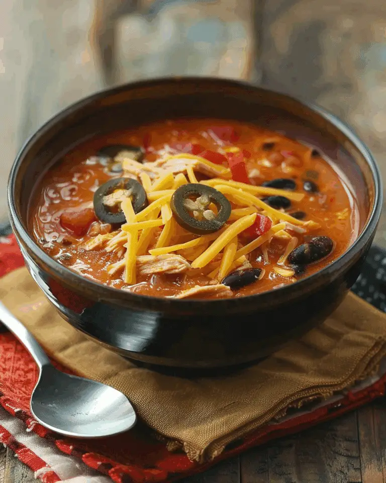 Cheesy Chicken Enchilada Soup