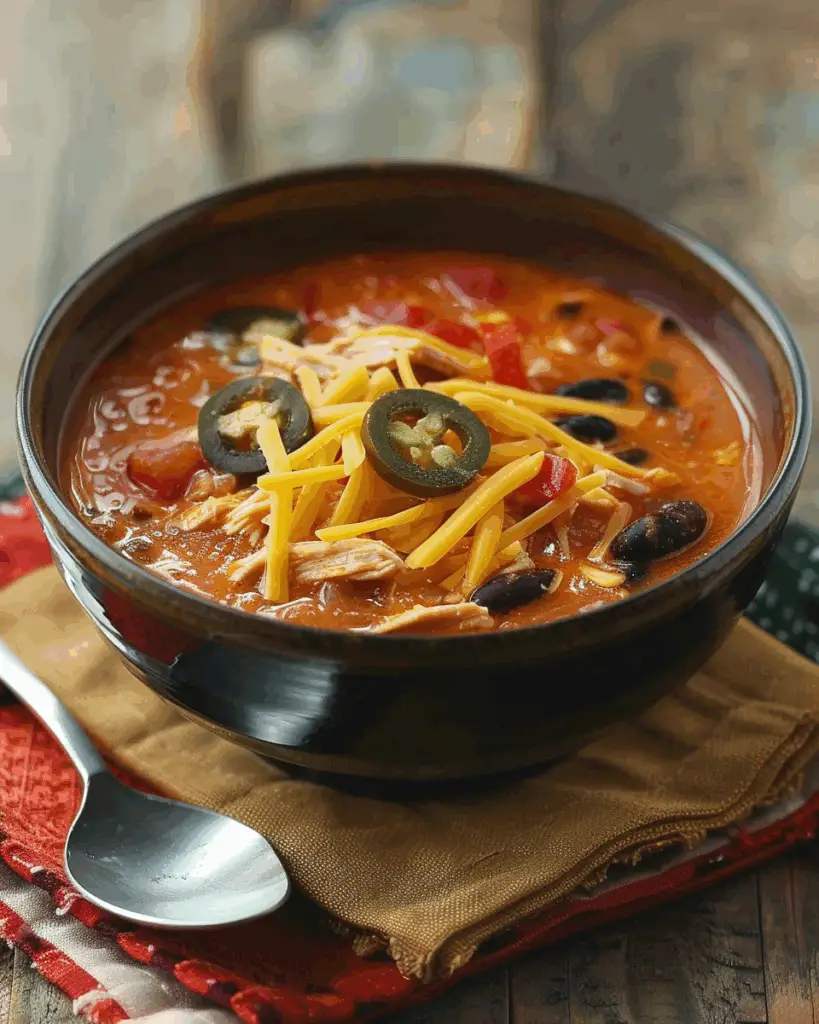 Cheesy Chicken Enchilada Soup
