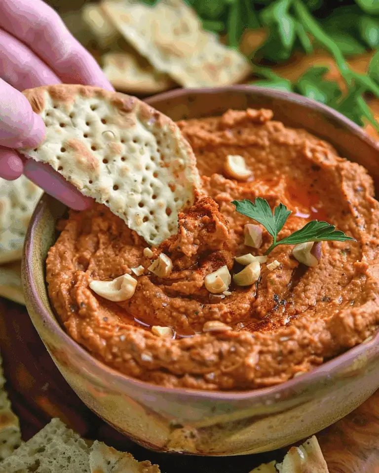 Roasted Red Pepper Walnut Dip