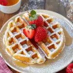 Fluffy Homemade Belgian Waffles
