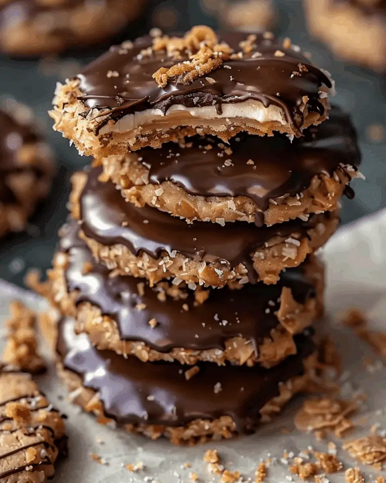 Homemade Samoas Girl Scout Cookies