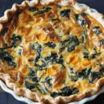 Pumpkin and Spinach Quiche