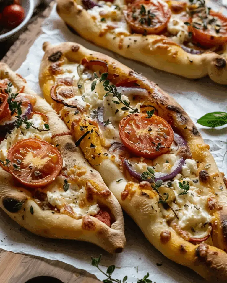 Easy Peinirli – Greek Pizza Boats