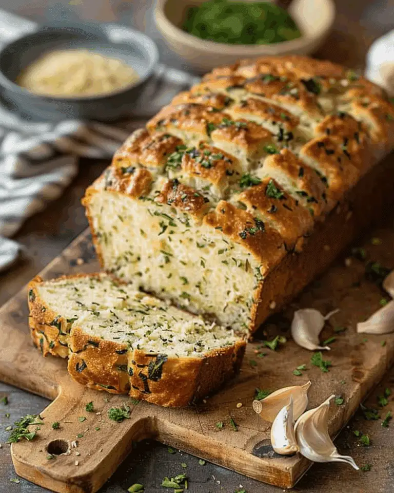 No-Knead Gluten-Free Garlic Herb Loaf