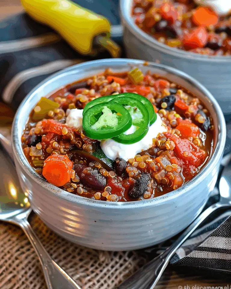 Roasted Vegetable Quinoa Chili
