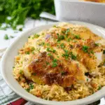 Smothered Chicken and Rice Casserole