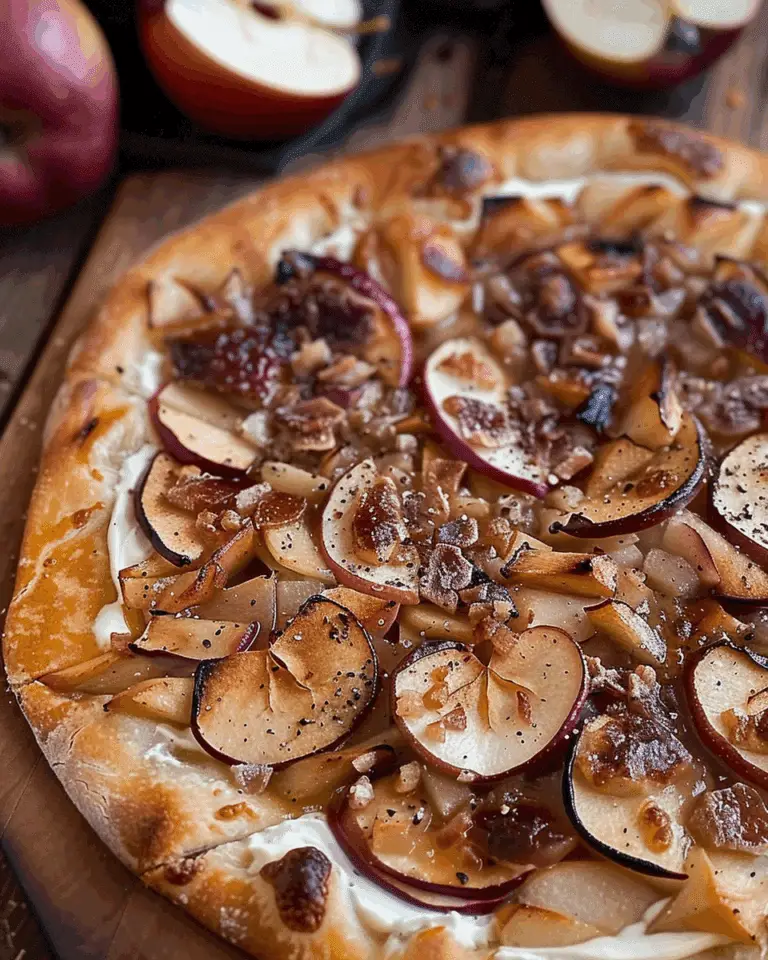 Whole Wheat Autumn Apple Pizza