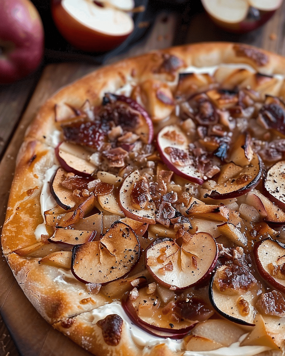 Whole Wheat Autumn Apple Pizza