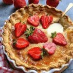 Easy Strawberry Buttermilk Pie