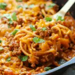 One Pot Cheesy Taco Noodles