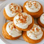 Pumpkin Cookies with Cream Cheese Frosting