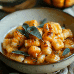 Pumpkin Sage Gnocchi with Brown Butter Sauce