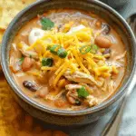 Crockpot Cheesy Chicken Chili