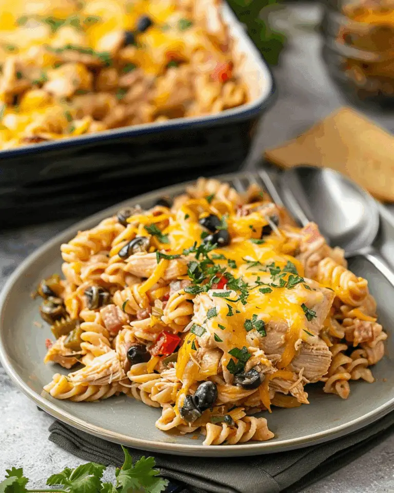Fiesta Chicken Pasta Casserole