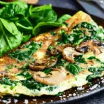 Spinach Mushroom Omelette