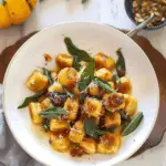 Vegan Pumpkin Gnocchi in Sage Sauce