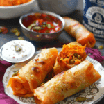 Carrot Halwa Spring Roll