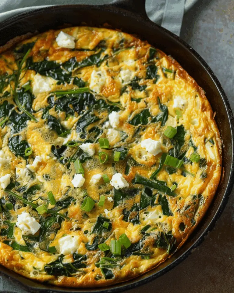 Frittata with Spinach and Feta