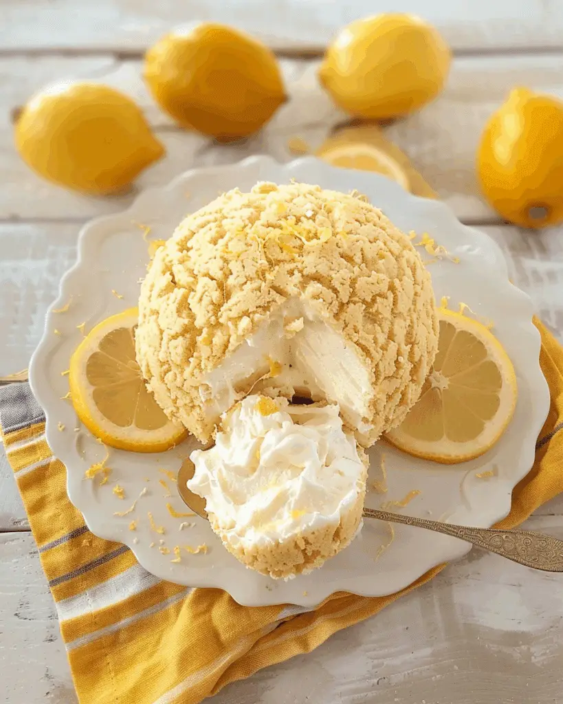 Lemon Cheesecake Cheese Ball