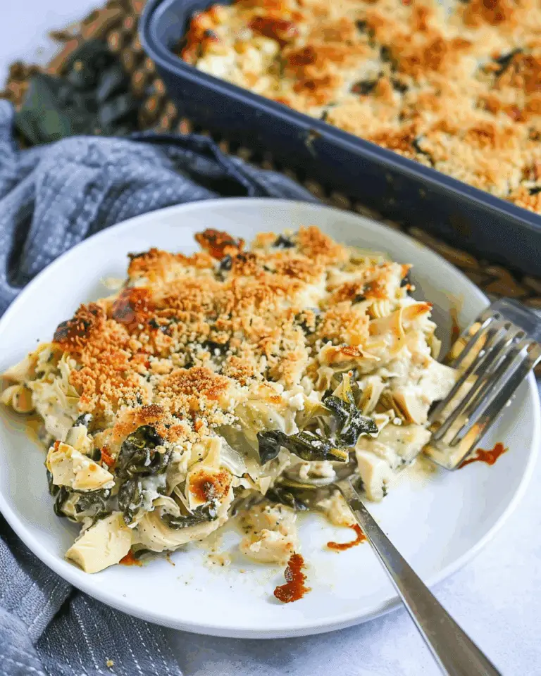Artichoke and Spinach Chicken Casserole