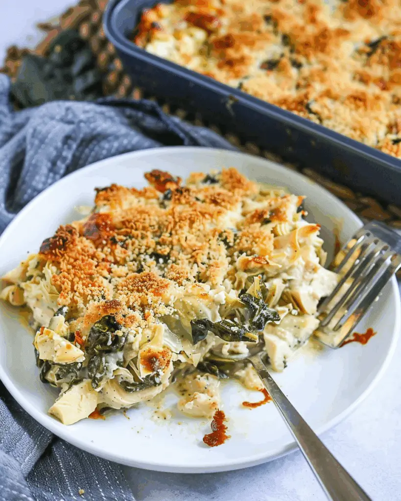 Artichoke and Spinach Chicken Casserole