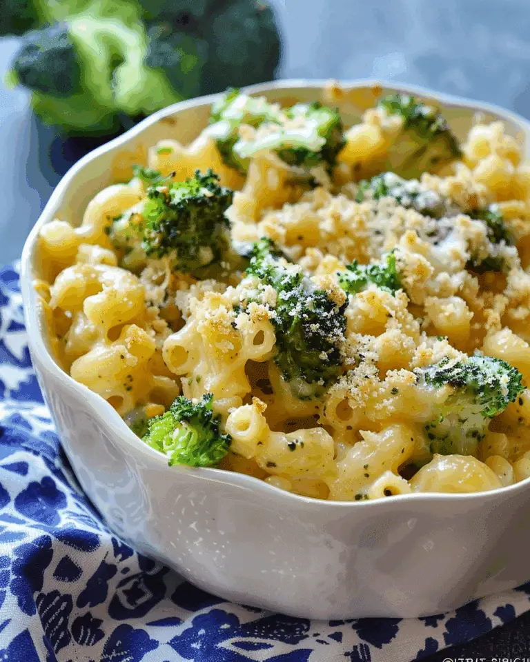 Broccoli Cheddar Mac and Cheese