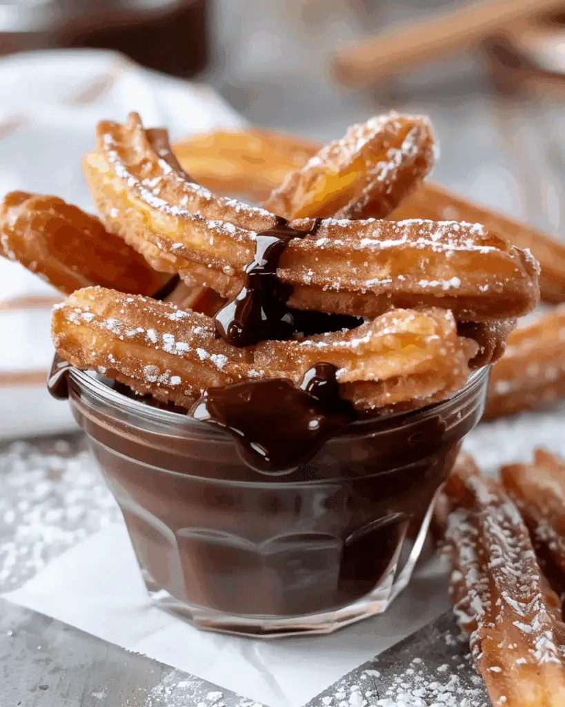 Churros With Chocolate Dipping Sauce