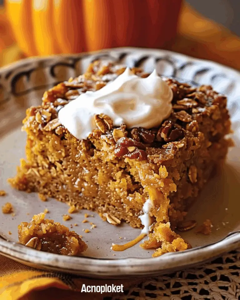 Pumpkin Oatmeal Dump Cake