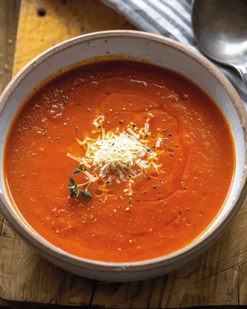 Roasted Red Pepper and Tomato Soup