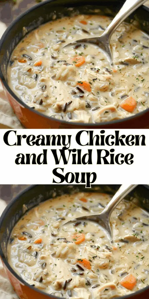 Creamy Chicken and Wild Rice Soup