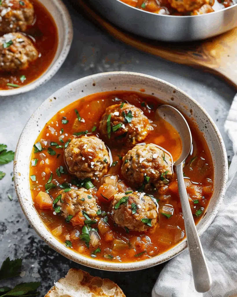 Healthy Meatballs Soup