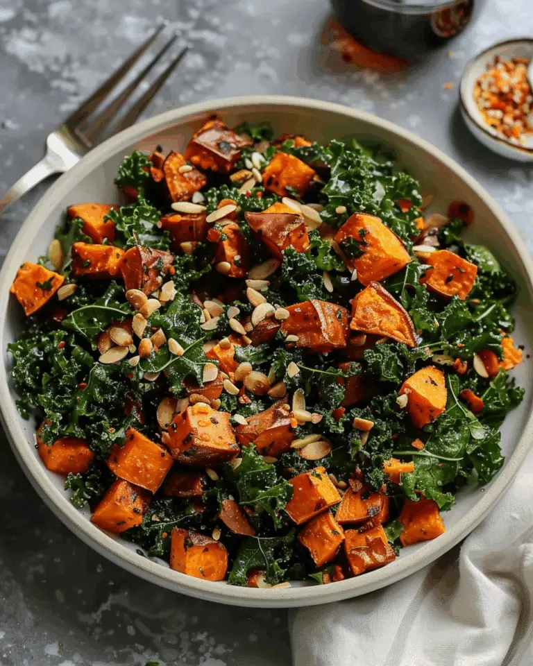 Roasted Sweet Potato and Kale Salad
