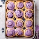 Blueberry Cinnamon Rolls with Blueberry Jam Glaze Recipe