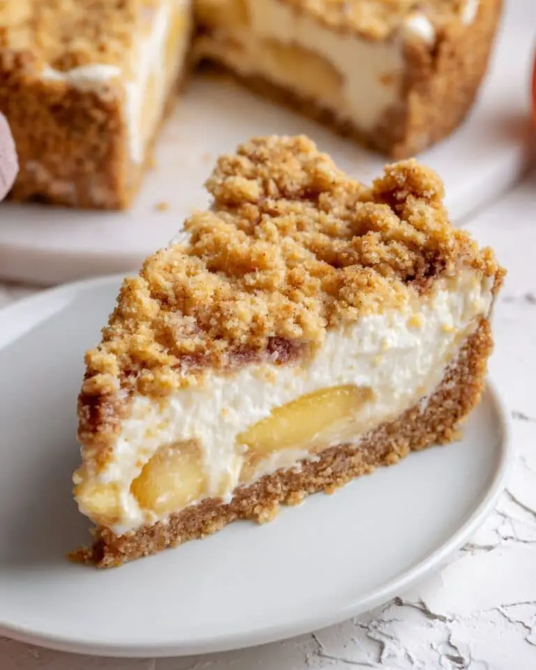 Peach Crumble Cheesecake Recipe