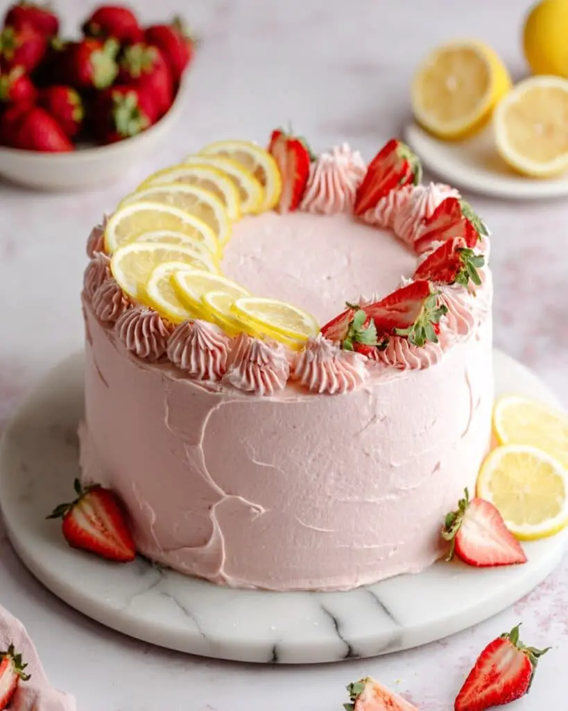 Strawberry Lemon Cake Recipe