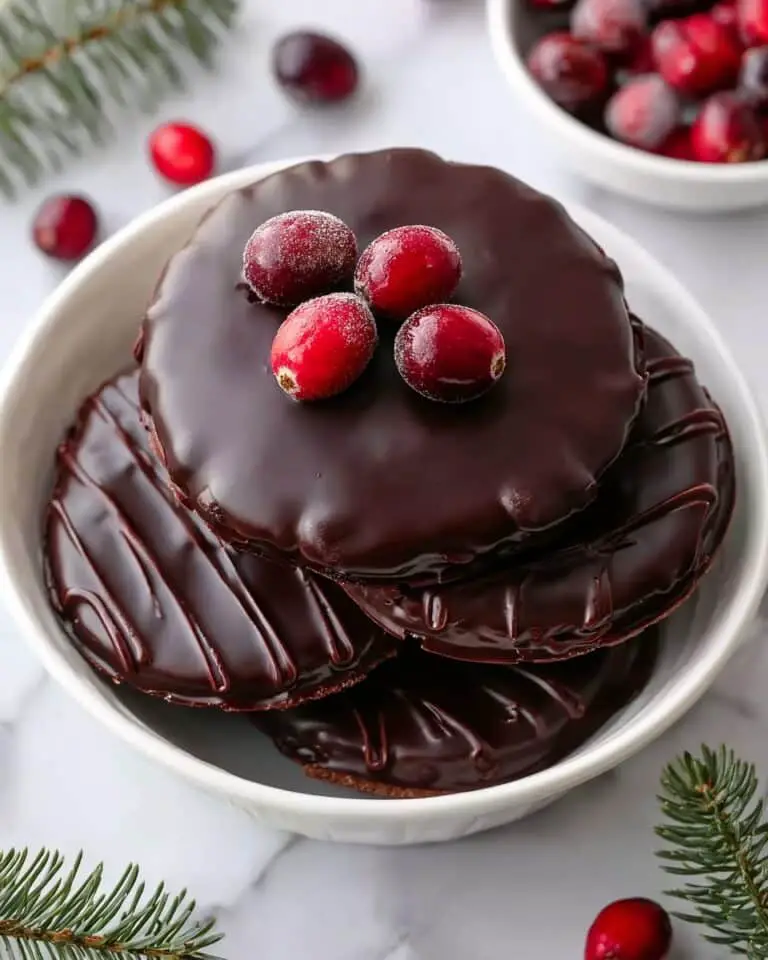 Decadent Chocolate Covered Cranberry Sauce Bites Recipe