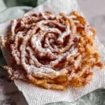 Homemade Funnel Cake with Powdered Sugar Recipe